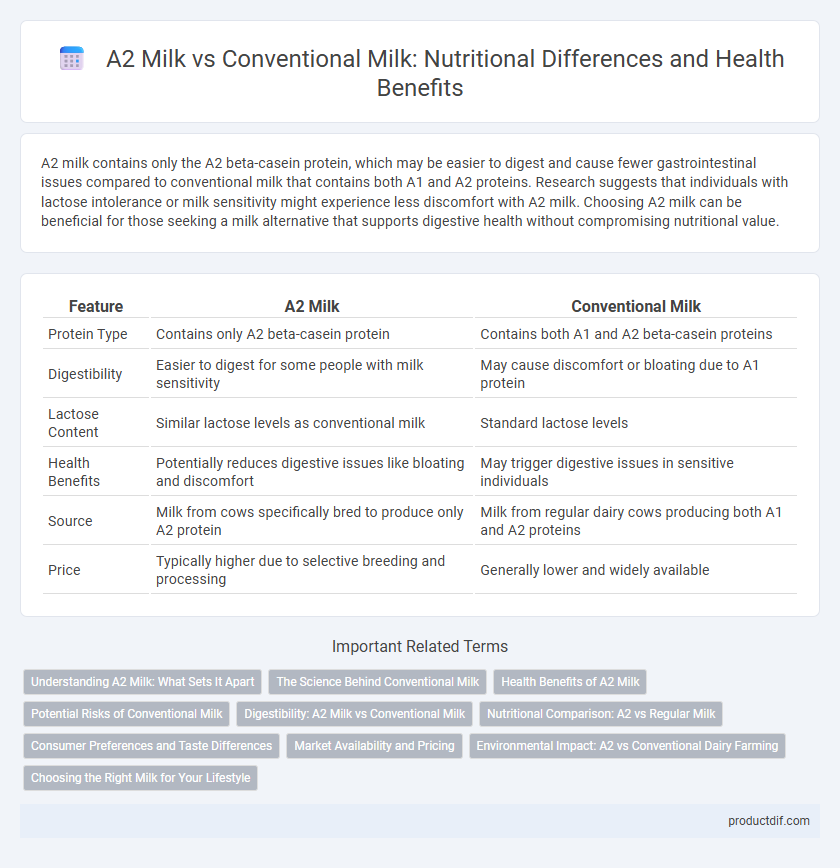 A2 Milk vs Conventional Milk: Nutritional Differences and Health Benefits