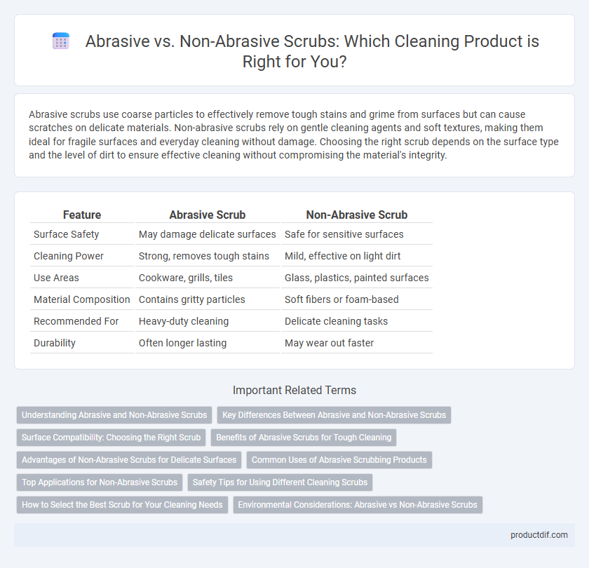 Abrasive vs. Non-Abrasive Scrubs: Which Cleaning Product is Right for You?