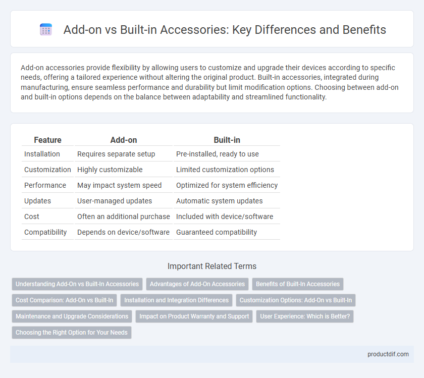 Add-on vs Built-in Accessories: Key Differences and Benefits