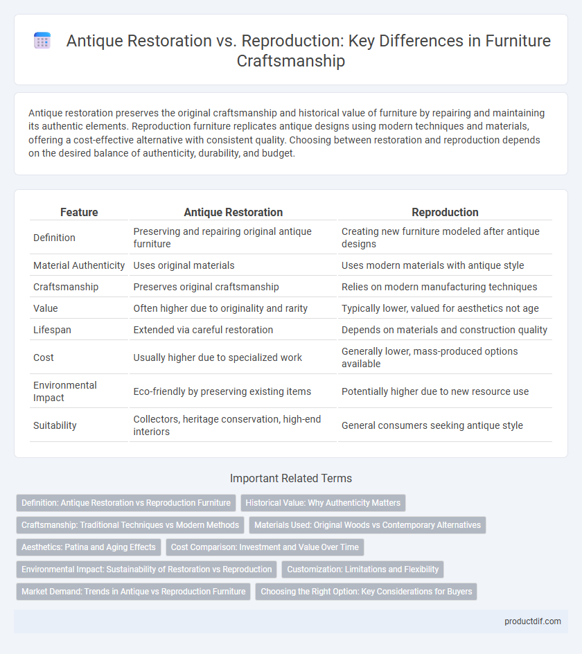 Antique Restoration vs. Reproduction: Key Differences in Furniture Craftsmanship