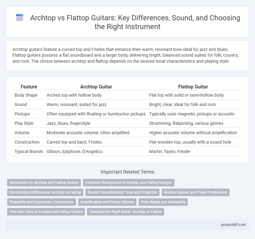 Archtop vs Flattop Guitars: Key Differences, Sound, and Choosing the Right Instrument