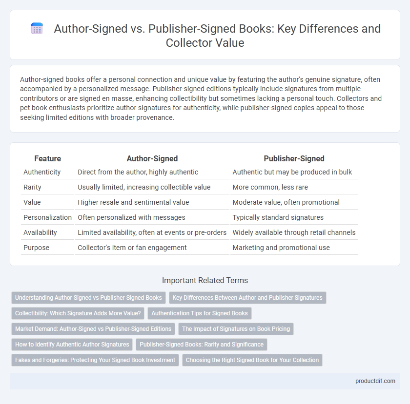 Author-Signed vs. Publisher-Signed Books: Key Differences and Collector Value