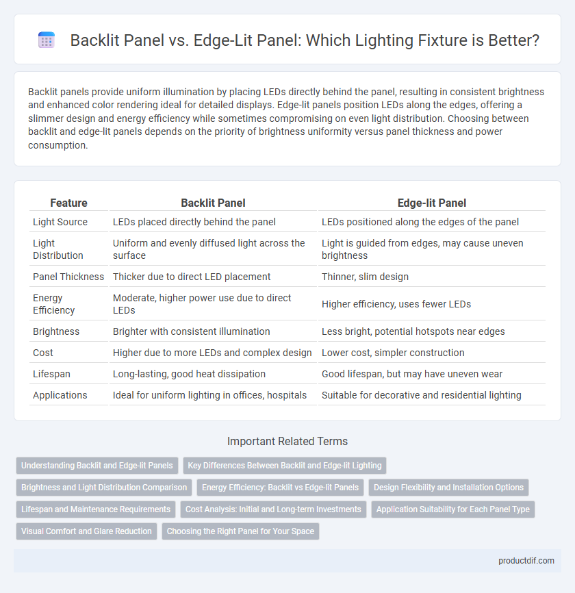Backlit Panel vs. Edge-Lit Panel: Which Lighting Fixture is Better?