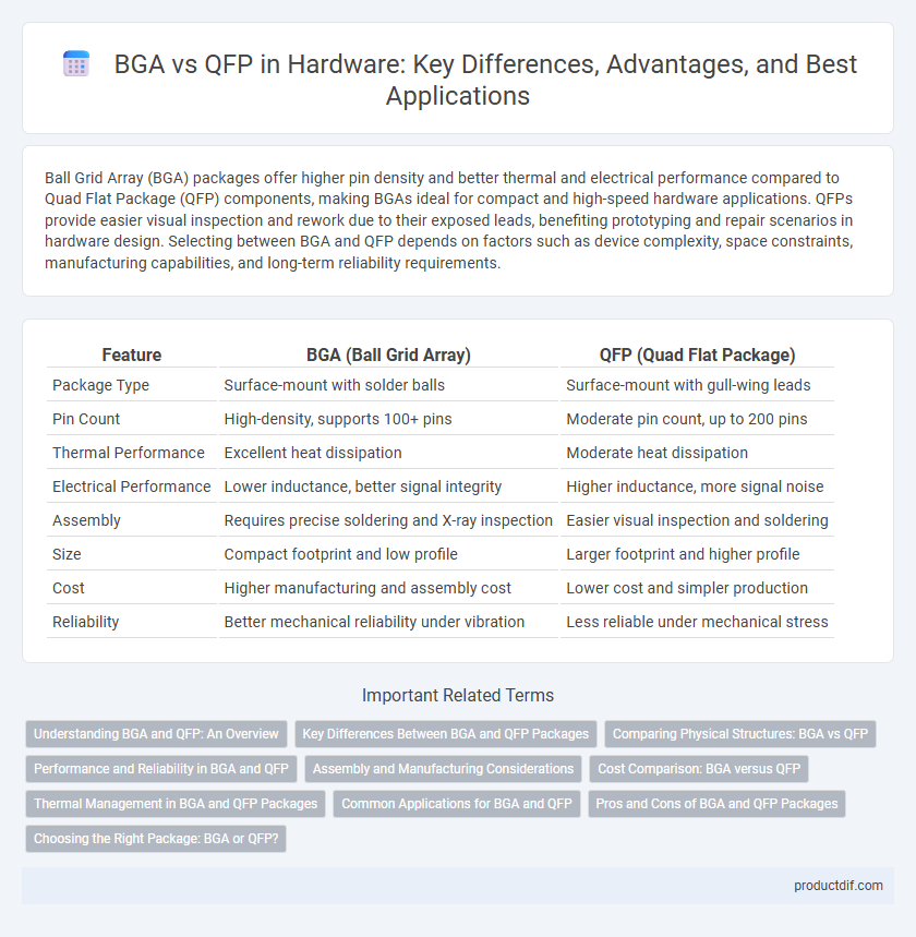 BGA vs QFP in Hardware: Key Differences, Advantages, and Best Applications