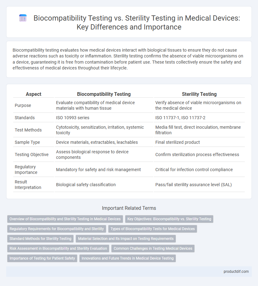Biocompatibility Testing vs. Sterility Testing in Medical Devices: Key Differences and Importance