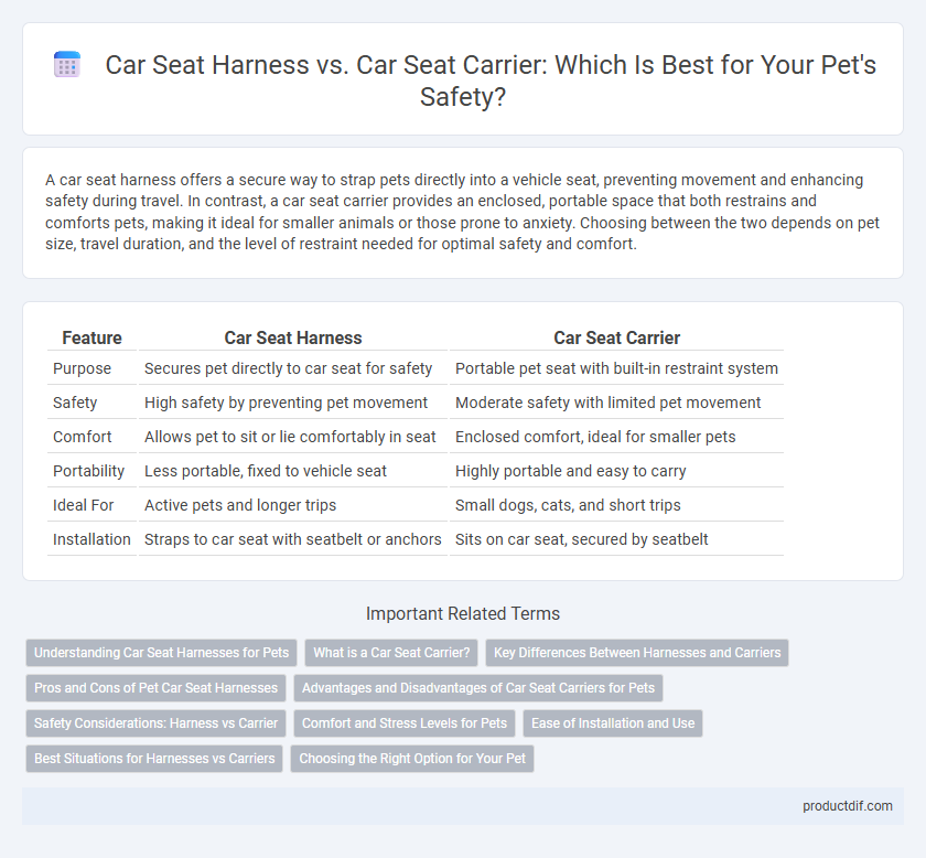 Car Seat Harness vs. Car Seat Carrier: Which Is Best for Your Pet's Safety?