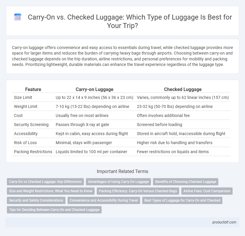 Carry-On vs. Checked Luggage: Which Type of Luggage Is Best for Your Trip?