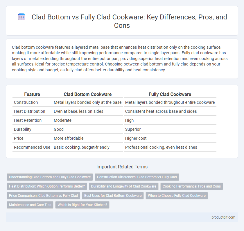 Clad Bottom vs Fully Clad Cookware: Key Differences, Pros, and Cons