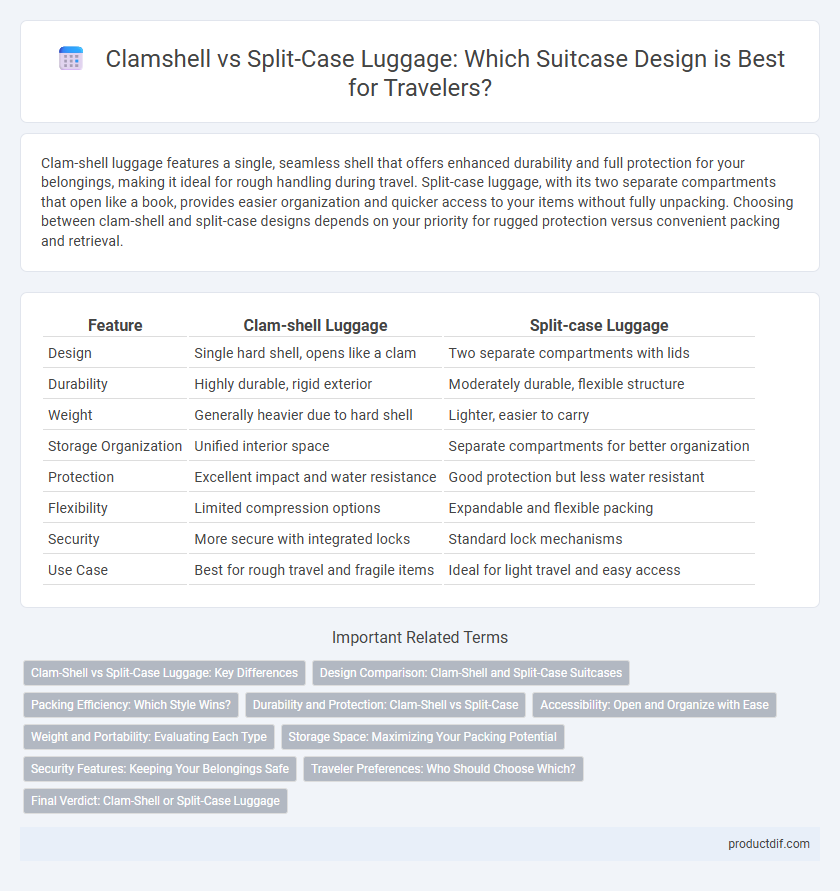 Clamshell vs Split-Case Luggage: Which Suitcase Design is Best for Travelers?