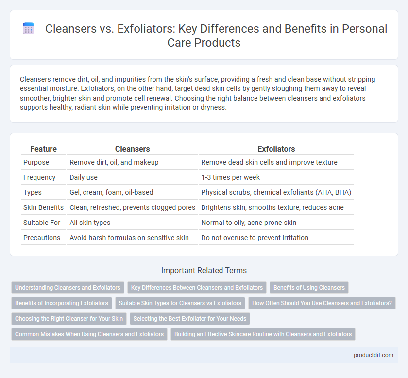 Cleansers vs. Exfoliators: Key Differences and Benefits in Personal Care Products
