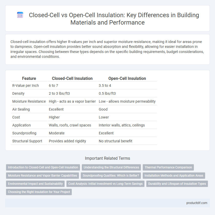 Closed-Cell vs Open-Cell Insulation: Key Differences in Building Materials and Performance