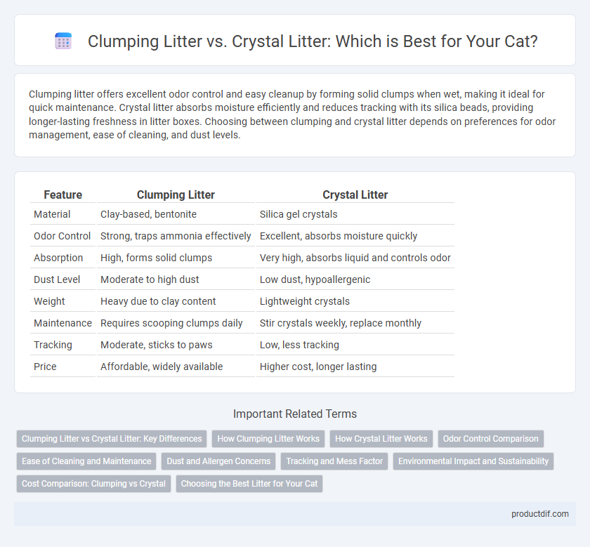 Clumping Litter vs. Crystal Litter: Which is Best for Your Cat?
