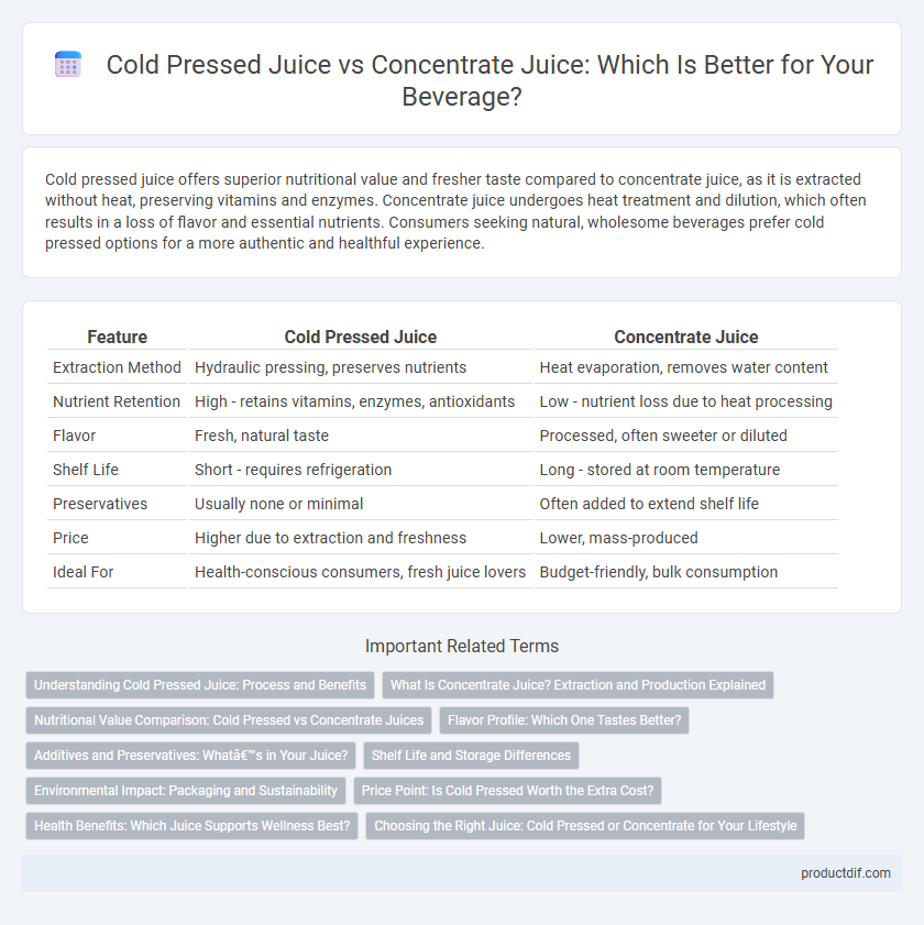 Cold Pressed Juice vs Concentrate Juice: Which Is Better for Your Beverage?