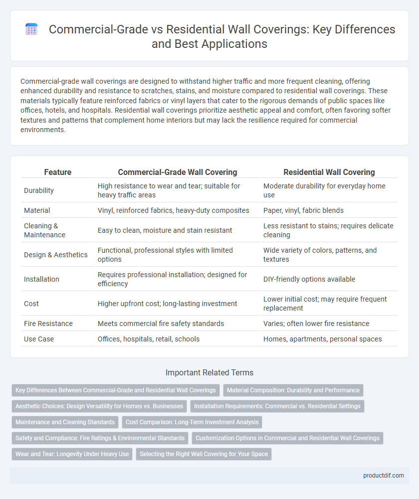 Commercial-Grade vs Residential Wall Coverings: Key Differences and Best Applications