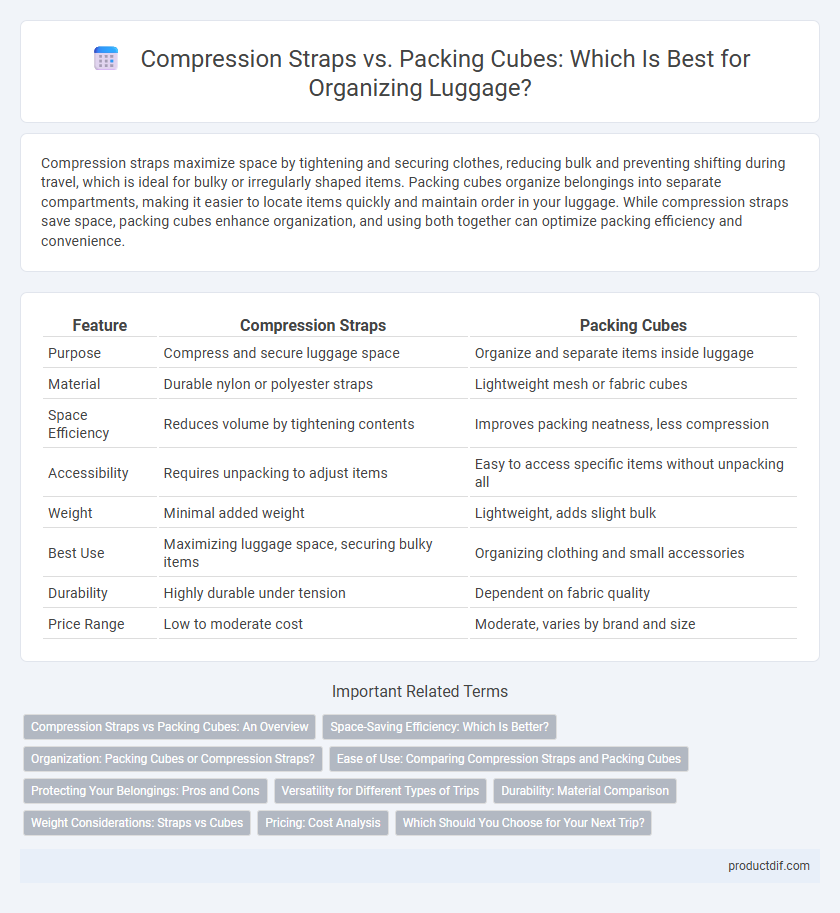 Compression Straps vs. Packing Cubes: Which Is Best for Organizing Luggage?