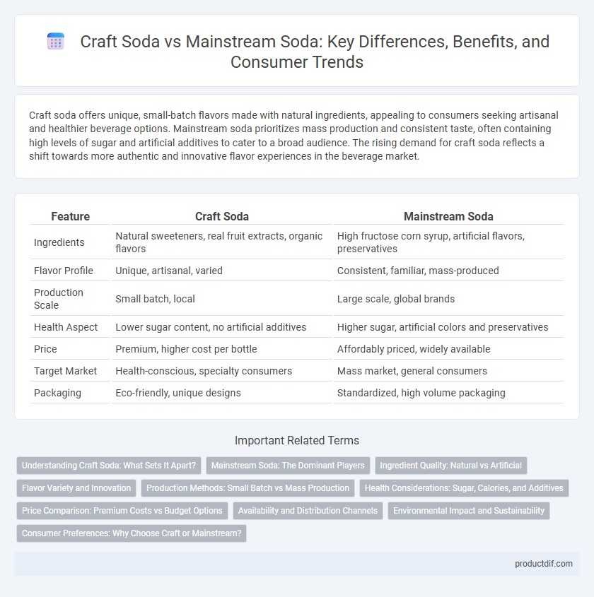 Craft Soda vs Mainstream Soda: Key Differences, Benefits, and Consumer Trends