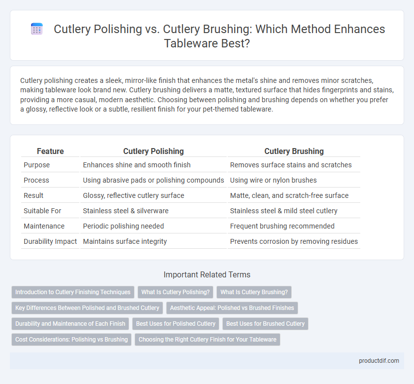 Cutlery Polishing vs. Cutlery Brushing: Which Method Enhances Tableware Best?