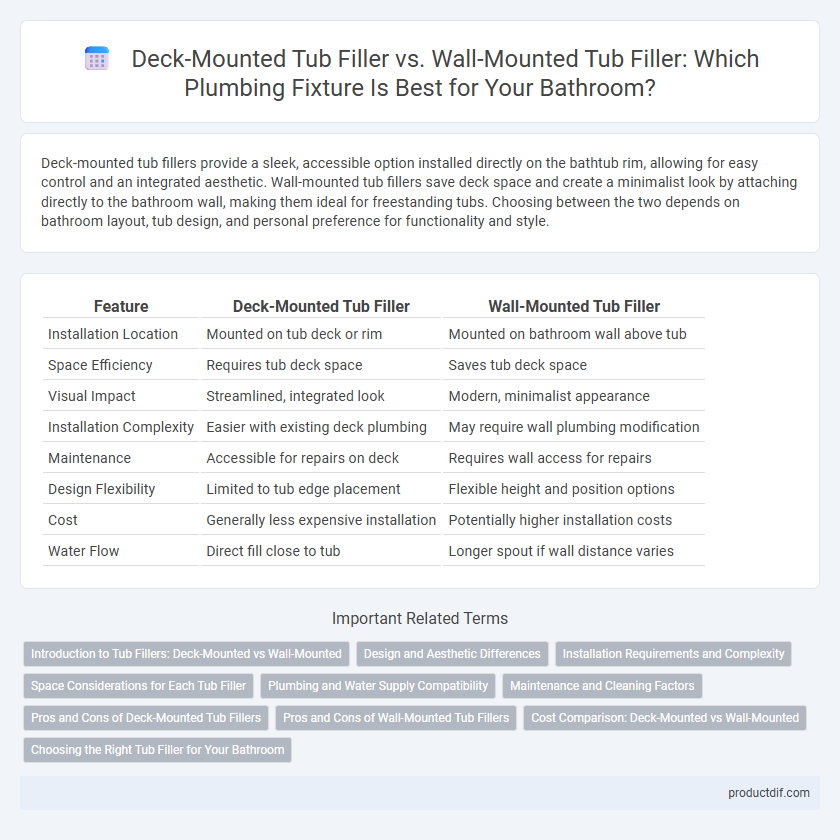 Deck-Mounted Tub Filler vs. Wall-Mounted Tub Filler: Which Plumbing Fixture Is Best for Your Bathroom?