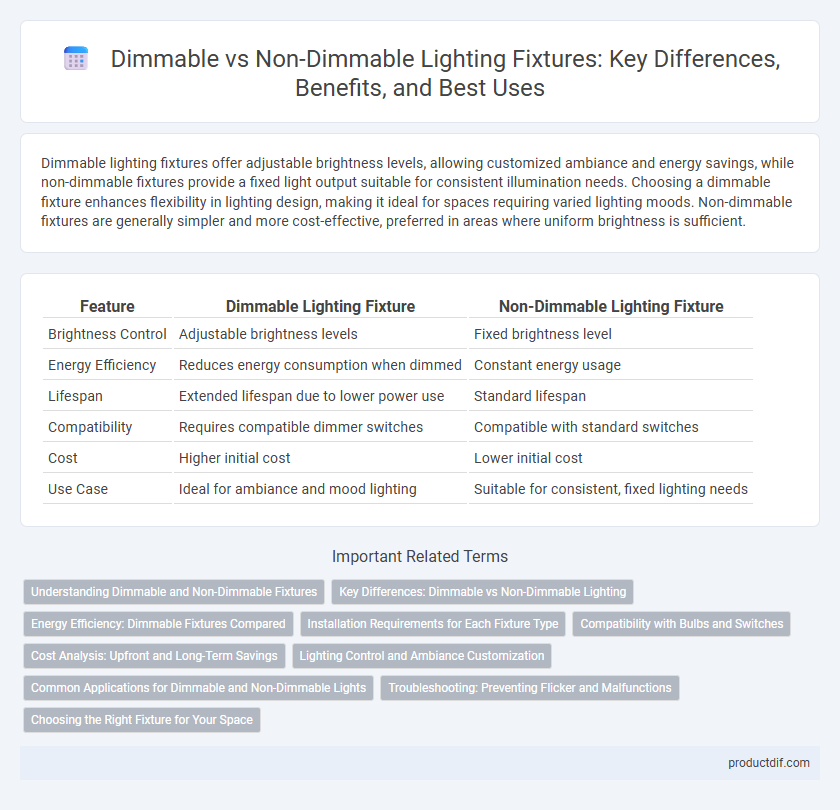 Dimmable vs Non-Dimmable Lighting Fixtures: Key Differences, Benefits, and Best Uses