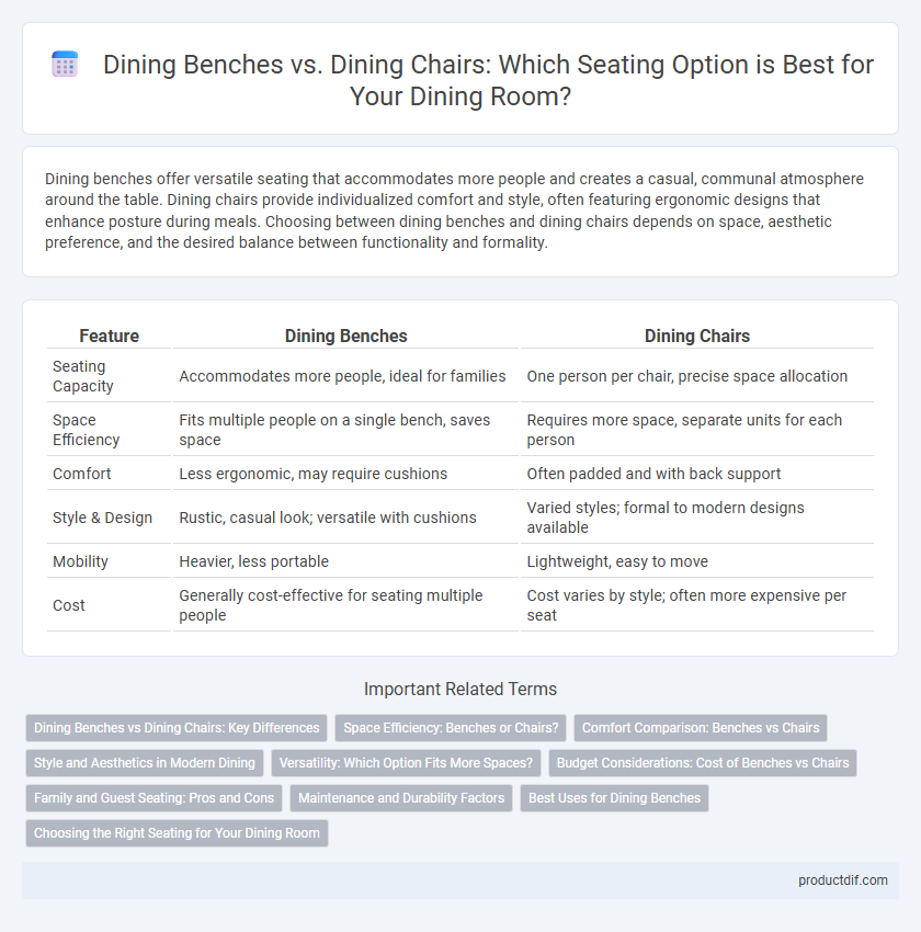 Dining Benches vs. Dining Chairs: Which Seating Option is Best for Your Dining Room?