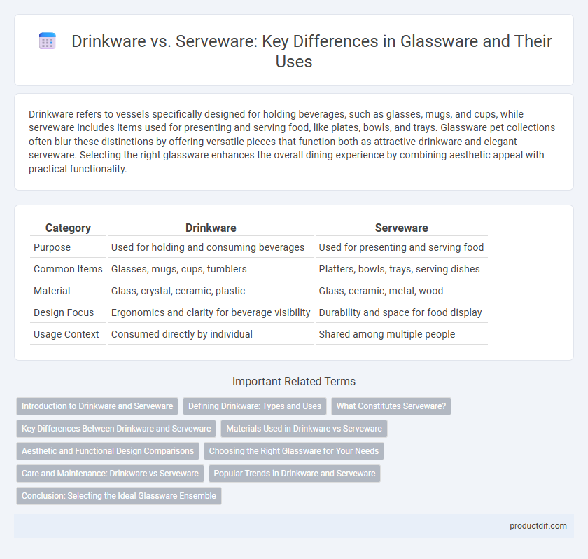 Drinkware vs. Serveware: Key Differences in Glassware and Their Uses