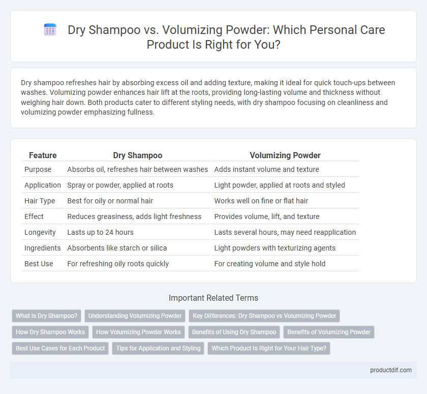 Dry Shampoo vs. Volumizing Powder: Which Personal Care Product Is Right for You?