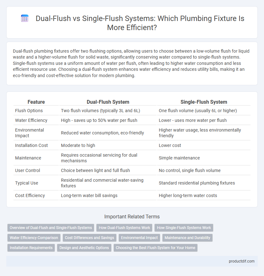 Dual-Flush vs Single-Flush Systems: Which Plumbing Fixture Is More Efficient?