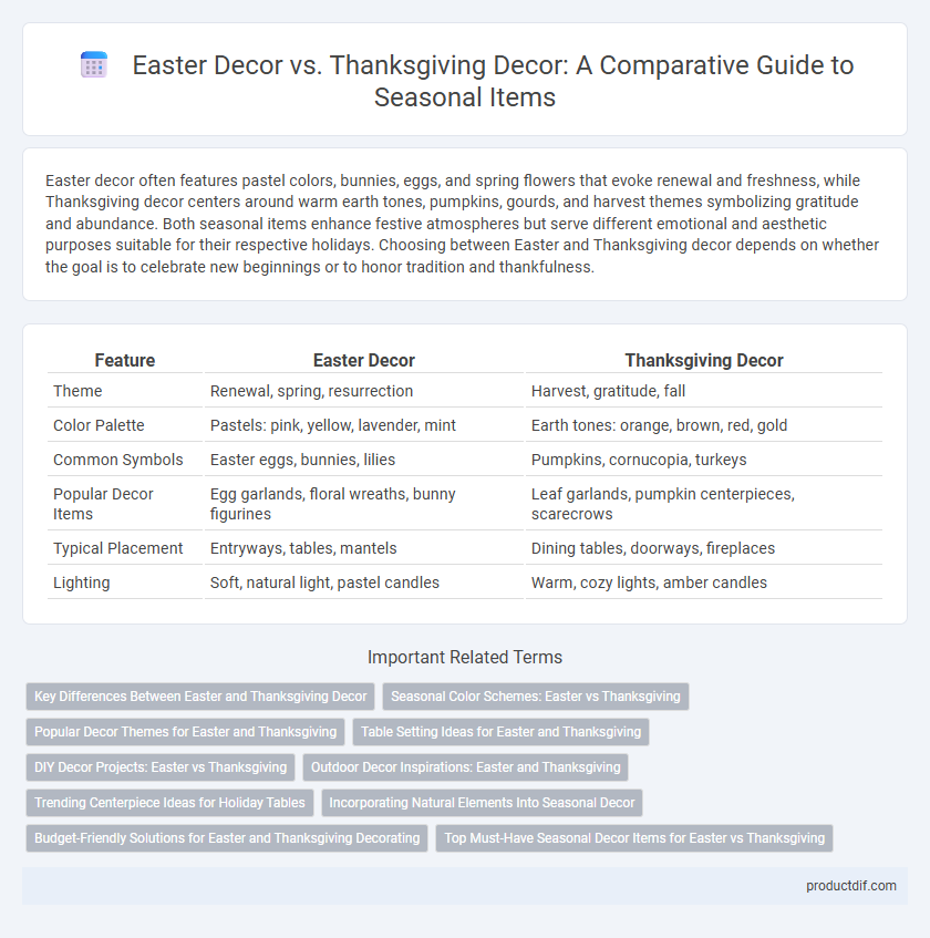 Easter Decor vs. Thanksgiving Decor: A Comparative Guide to Seasonal Items