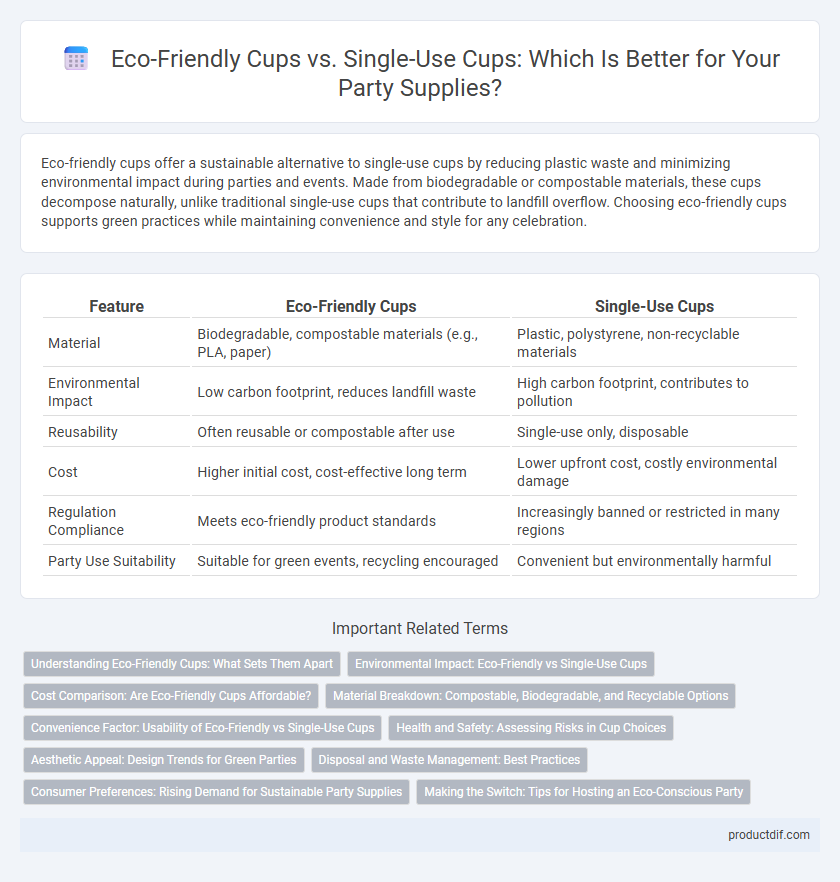 Eco-Friendly Cups vs. Single-Use Cups: Which Is Better for Your Party Supplies?