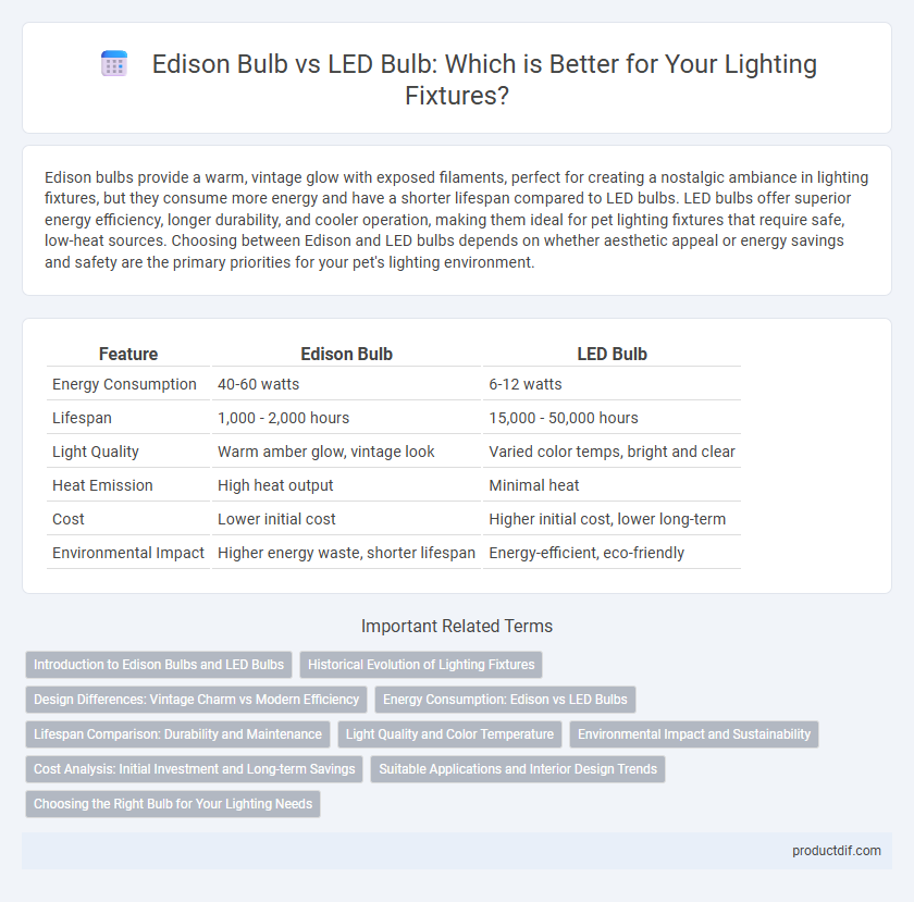 Edison Bulb vs LED Bulb: Which is Better for Your Lighting Fixtures?