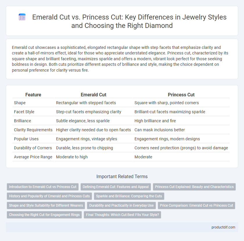 Emerald Cut vs. Princess Cut: Key Differences in Jewelry Styles and Choosing the Right Diamond