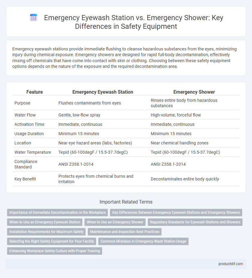Emergency Eyewash Station vs. Emergency Shower: Key Differences in Safety Equipment
