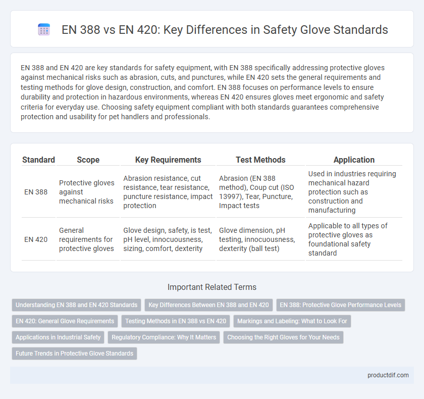 EN 388 vs EN 420: Key Differences in Safety Glove Standards
