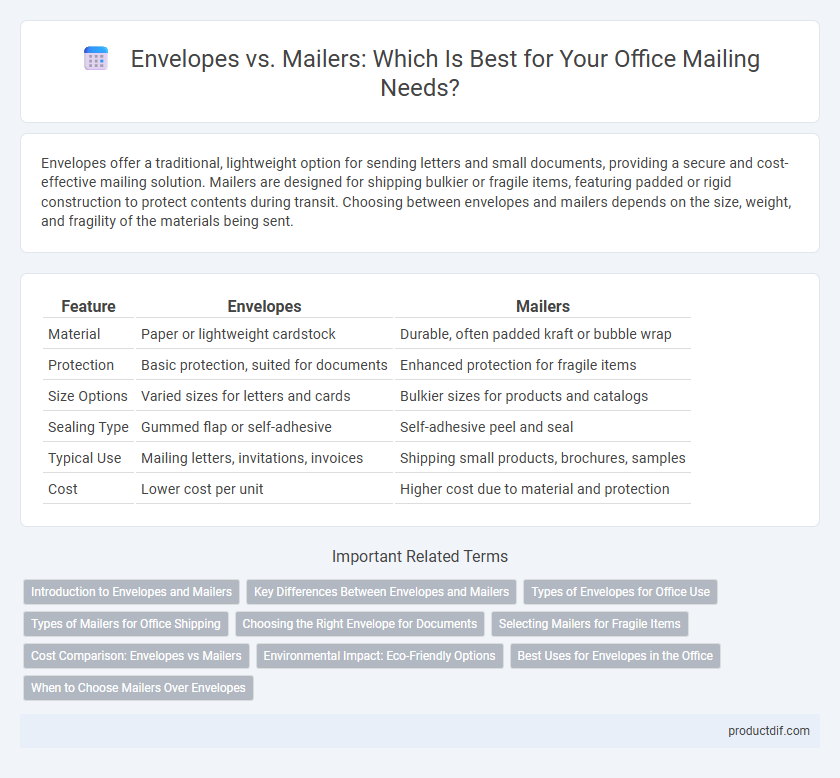 Envelopes vs. Mailers: Which Is Best for Your Office Mailing Needs?