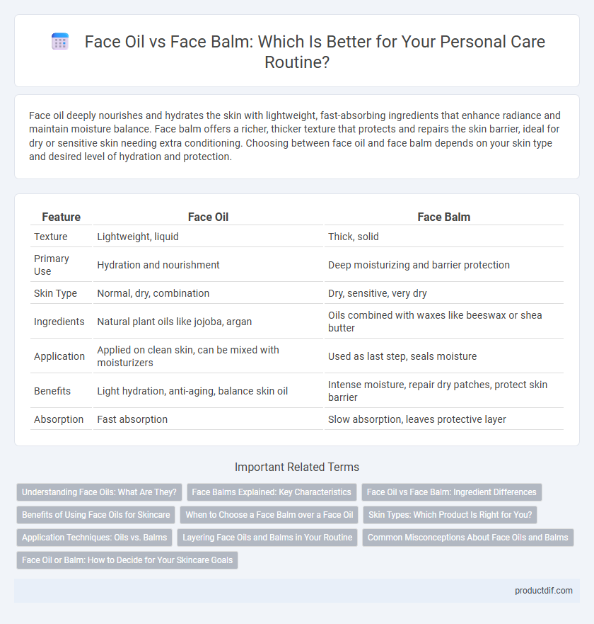 Face Oil vs Face Balm: Which Is Better for Your Personal Care Routine?