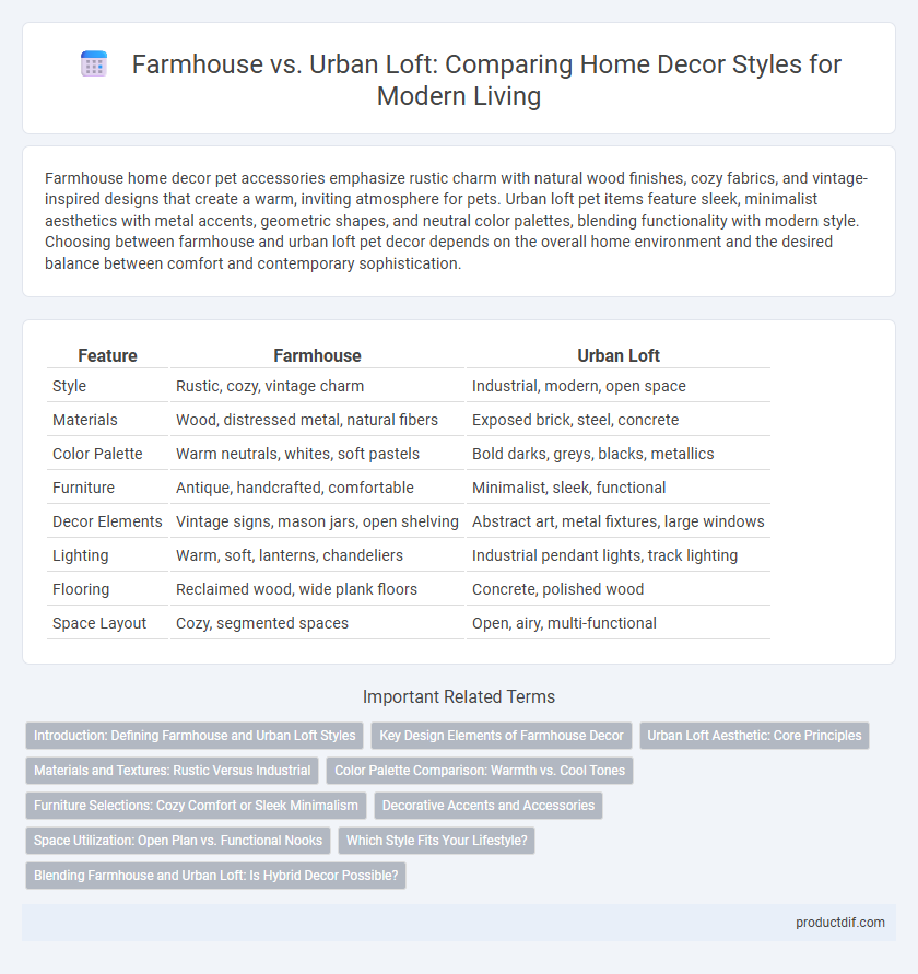 Farmhouse vs. Urban Loft: Comparing Home Decor Styles for Modern Living