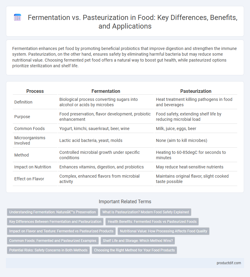 Fermentation vs. Pasteurization in Food: Key Differences, Benefits, and Applications