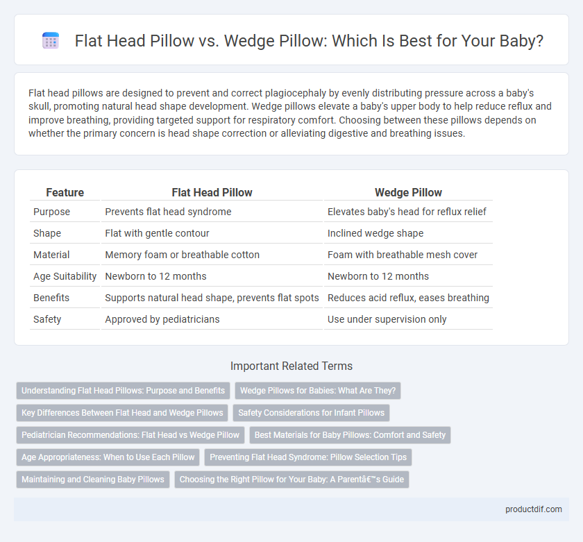Flat Head Pillow vs. Wedge Pillow: Which Is Best for Your Baby?