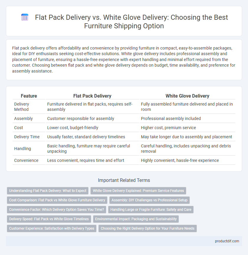 Flat Pack Delivery vs. White Glove Delivery: Choosing the Best Furniture Shipping Option