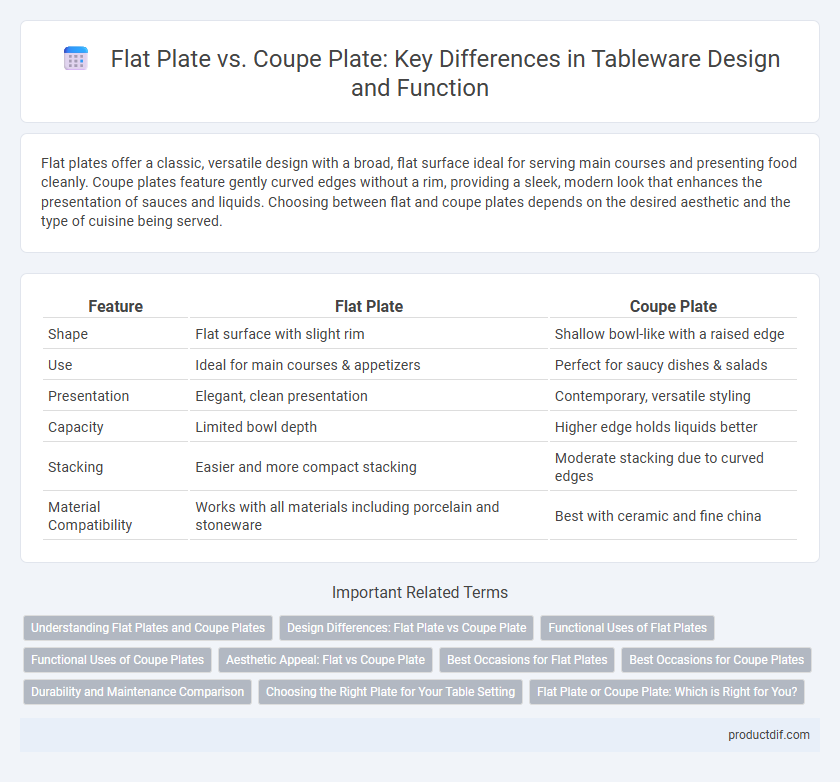 Flat Plate vs. Coupe Plate: Key Differences in Tableware Design and Function