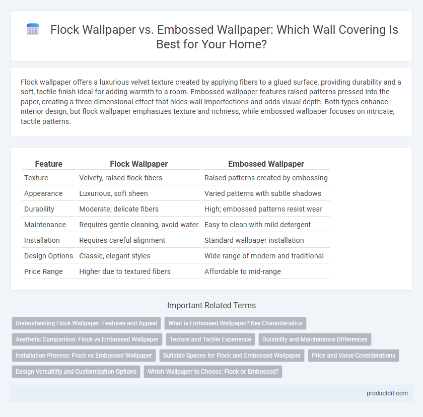 Flock Wallpaper vs. Embossed Wallpaper: Which Wall Covering Is Best for Your Home?