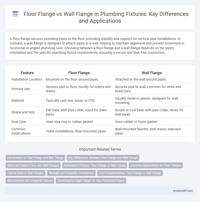 Floor Flange vs Wall Flange in Plumbing Fixtures: Key Differences and Applications