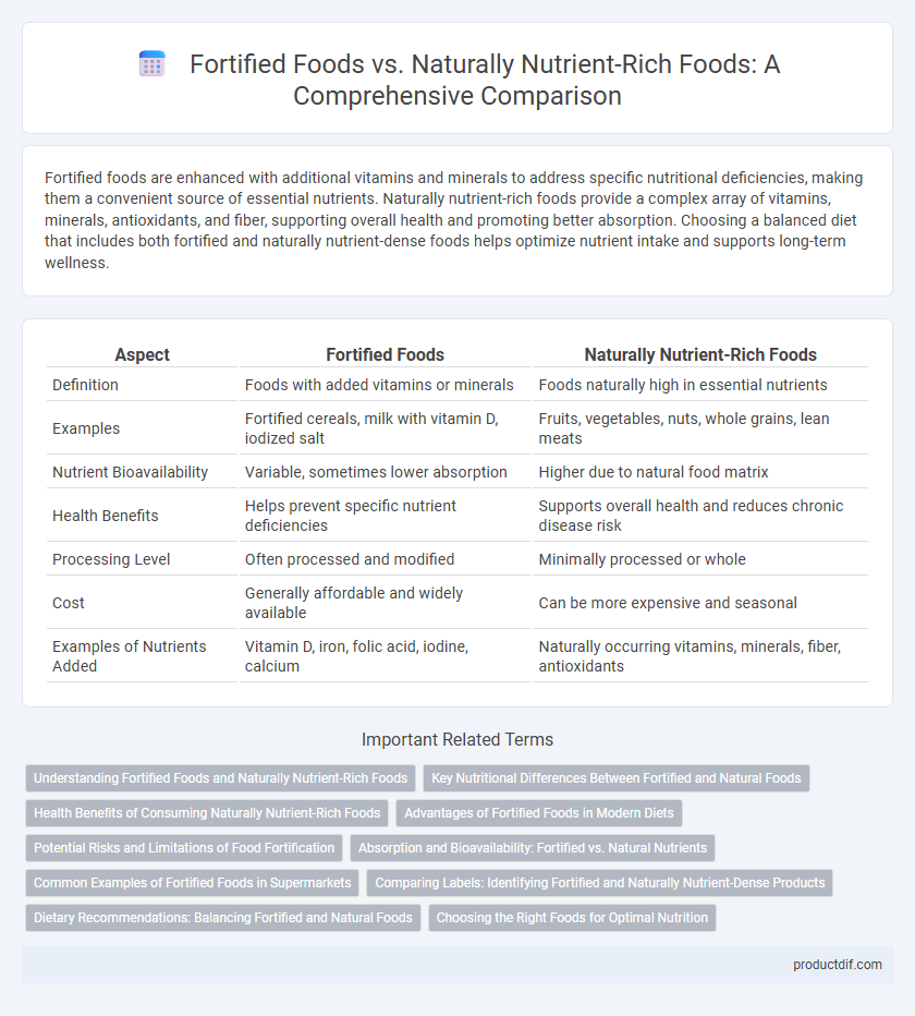 Fortified Foods vs. Naturally Nutrient-Rich Foods: A Comprehensive Comparison