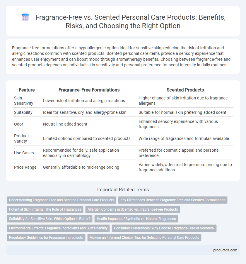 Fragrance-Free vs. Scented Personal Care Products: Benefits, Risks, and Choosing the Right Option