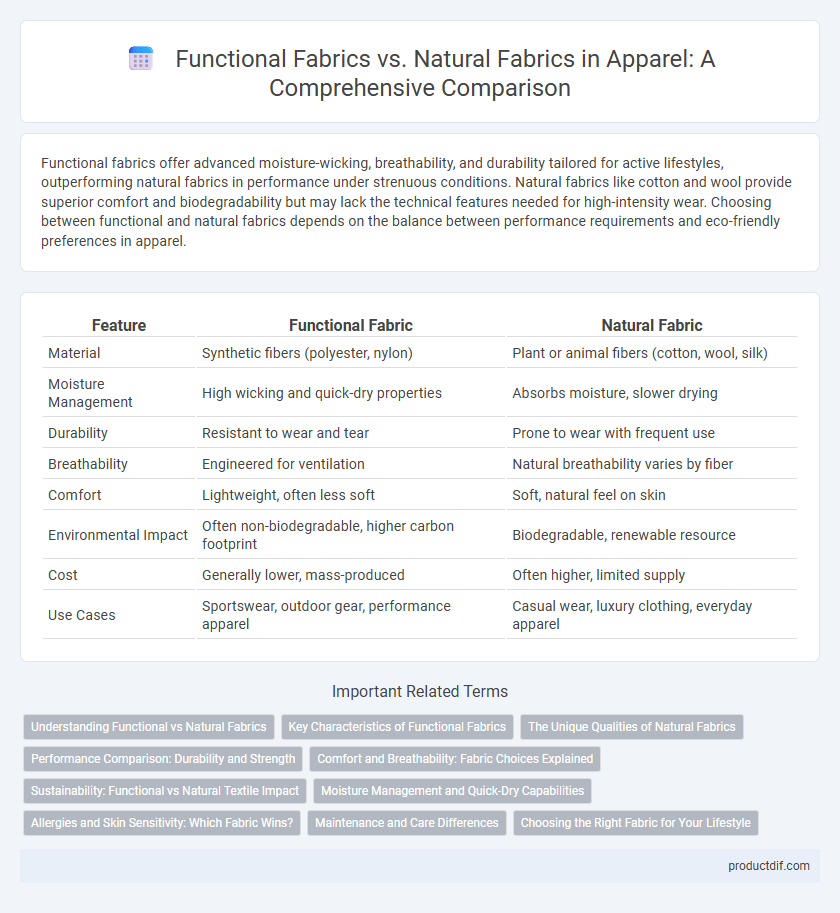 Functional Fabrics vs. Natural Fabrics in Apparel: A Comprehensive Comparison