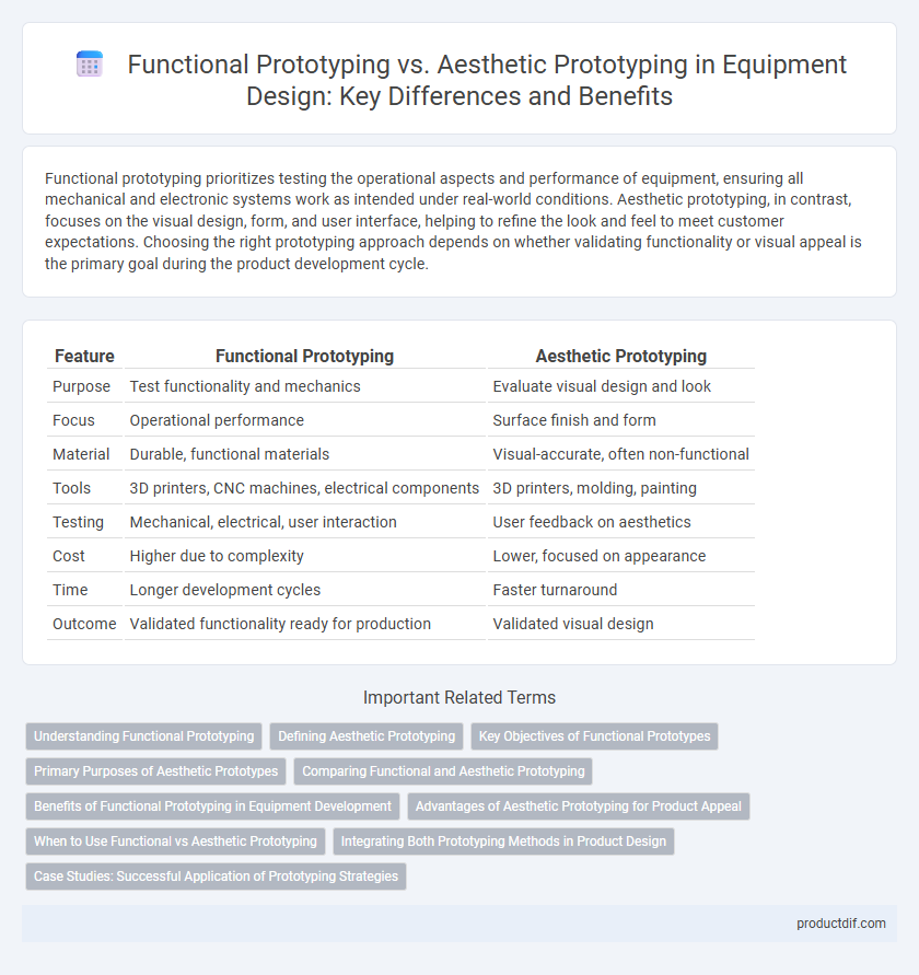 Functional Prototyping vs. Aesthetic Prototyping in Equipment Design: Key Differences and Benefits