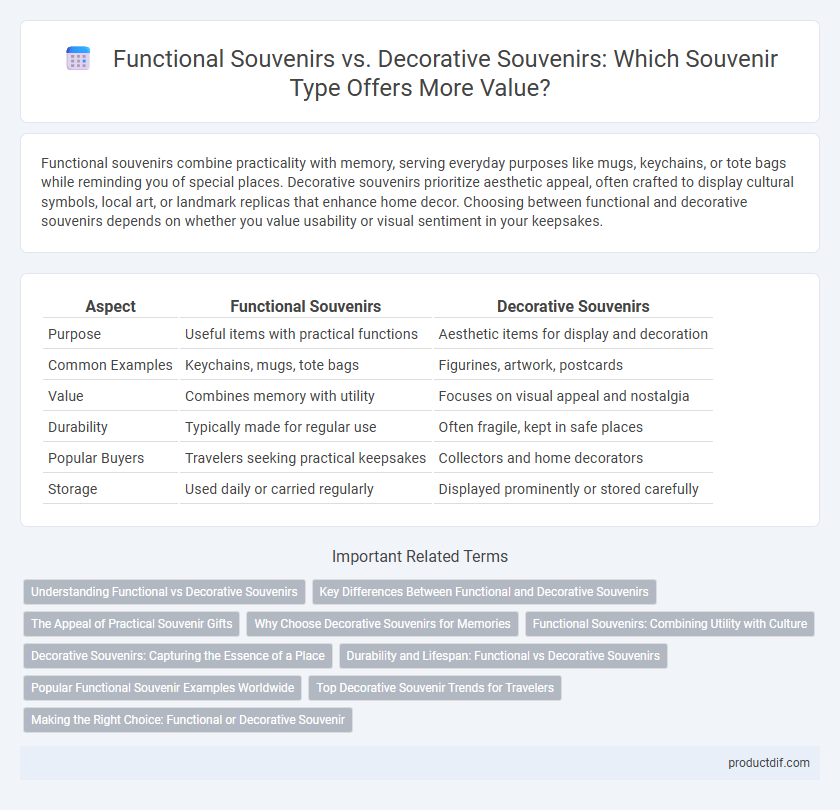 Functional Souvenirs vs. Decorative Souvenirs: Which Souvenir Type Offers More Value?