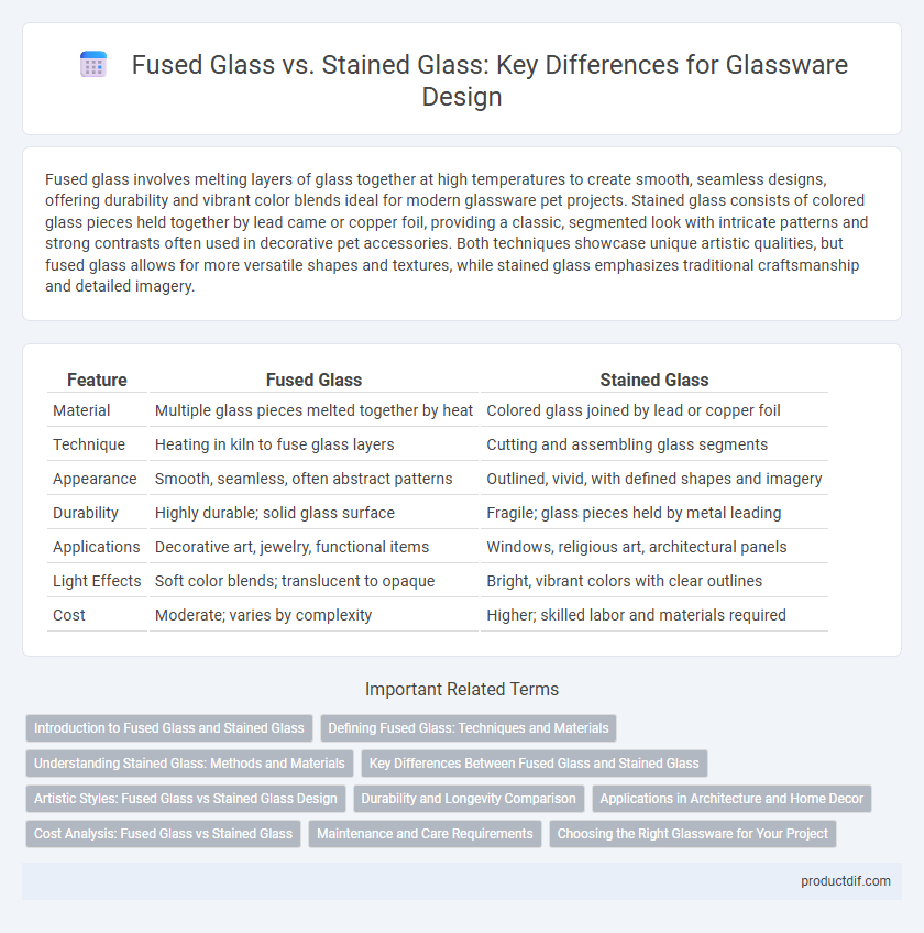 Fused Glass vs. Stained Glass: Key Differences for Glassware Design