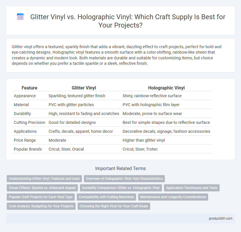 Glitter Vinyl vs. Holographic Vinyl: Which Craft Supply Is Best for Your Projects?