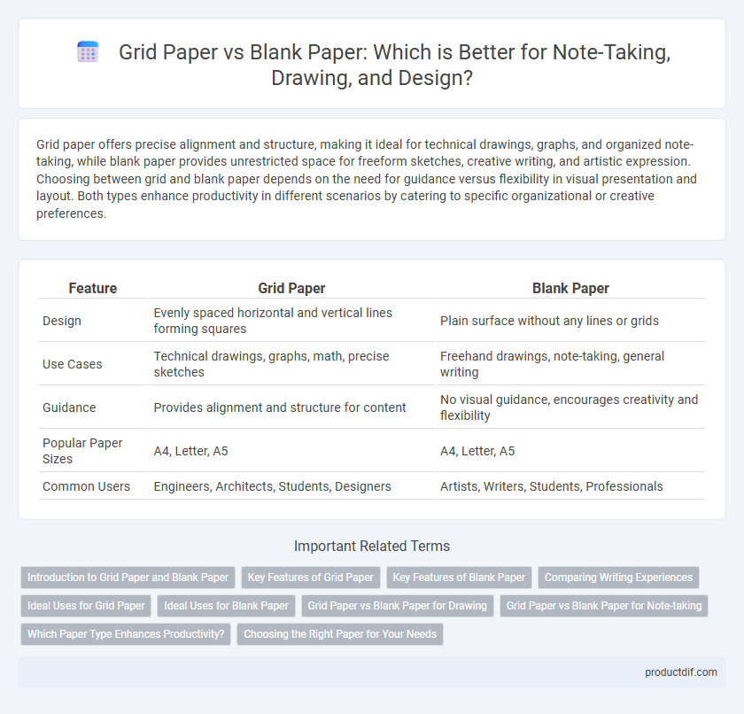 Grid Paper vs Blank Paper: Which is Better for Note-Taking, Drawing, and Design?